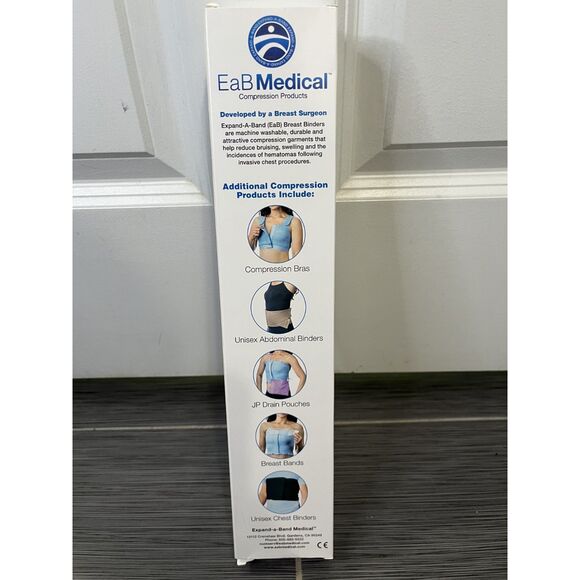 EaB Medical Compression Breast Binder Pink Floral Lined Size XL - NIB - Picture 3 of 5